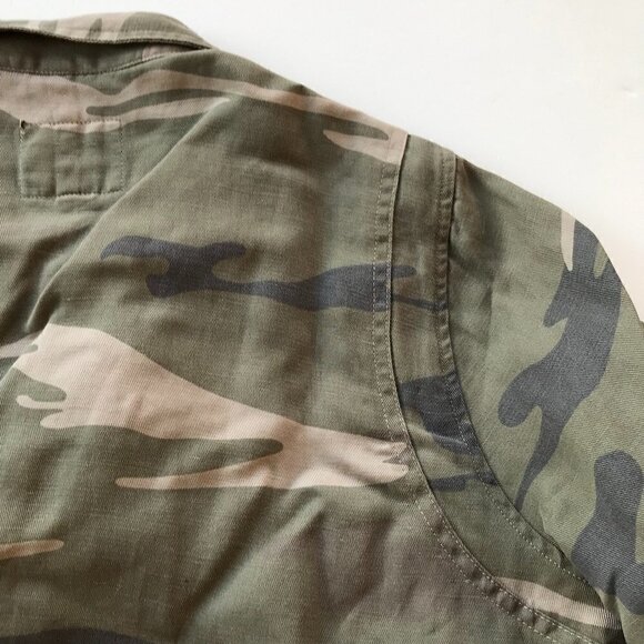 RAILS lightweight jacket faded camo pattern sage soft lyocell linen blend  SP - Picture 13 of 16